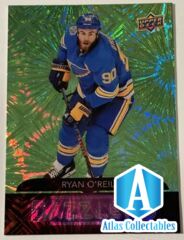2020-21 UPPER DECK BLUES RYAN O'REILLY GREEN DAZZLERS INSERT CARD